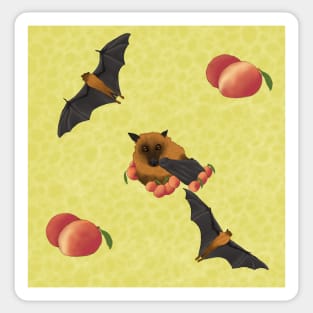 Fruit Bats and Mangoes Yellow Sticker